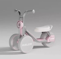 Childrens scooter-tricycle anti-rollover music light yo-yo car-color rhine pink 