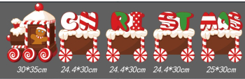 Christmas card light-up train - Christmas train type I - with 10 poles 