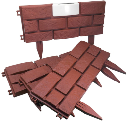 Gard de gradina decorativ cu iluminare solara   set 4 buc   42x29  cm 