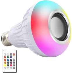 Boxa cu bec LED cu telecomanda si joc de lumini 