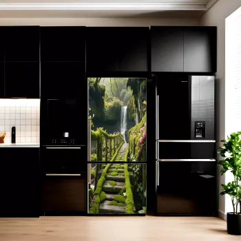 Folie imprimata color pentru decor Frigider dimensiune 200 x 90cm model AVX-FR25 