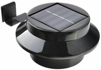 Lampa solara LED plastic negru 