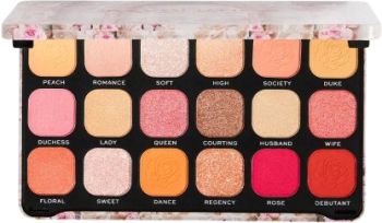 Paleta 18 farduri de pleoape cu pigmentare intensa Revolution Forever Flawless regal romance 19.8 g 