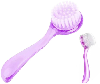 Perie praf unghii mare cu capac mov 13 cm 