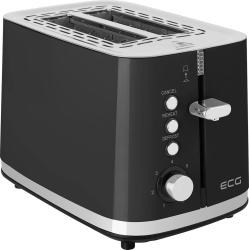 Prajitor de paine ECG ST 2766 Vintage Nero 925 W 2 felii 7 niveluri de rumenire negru