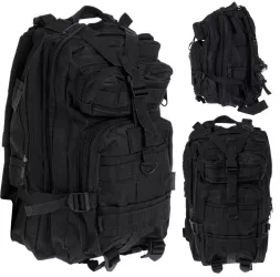 Rucsac Tactic Militar culoare NEGRU capacitate 25l 