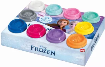 SET 10 BORCANASE DE PLASTILINA FROZEN IN AMBALAJ DE CARTON 