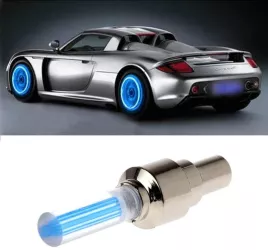 Set 2 Capace Valva cu LED Albastru cu senzor de lumina si miscare 