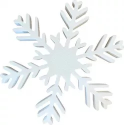Set 5 Fulgi decorativi polistiren EPS H 20 cm