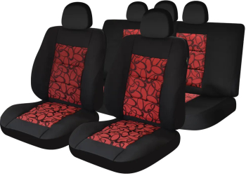 Set Huse Scaun Premium Lux &ndash Rosu 