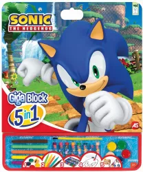 SONIC THE HEDGEHOG SET PENTRU DESEN GIGA BLOCK 5 IN 1 