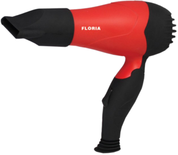 Uscator de par cu maner pliabil pentru voiaj Floria ZLN8976 850 W 2 viteze 2 Trepte de temperatura Concentrator Rosu 