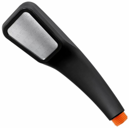 Cap de dus cromat negru 5.7cm x2.8 cm 
