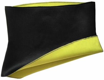 Centura abdomen Neopren negru/galben 