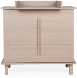 Comoda Childhome Nordica Natural 85 x 50 x 95 cm cu masa de infasat 