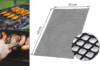 Covoras din teflon pentru gratar 33x40cm negru 