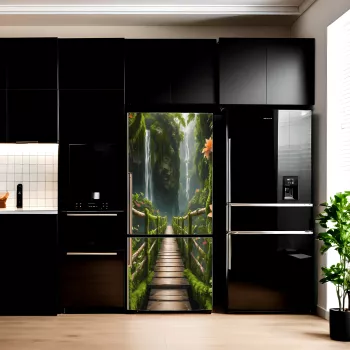 Folie imprimata color pentru decor Frigider dimensiune 200 x 90cm model AVX-FR24 