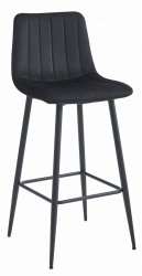 Scaun de bucatarie/bar Artool Pozza catifea otel negru 43x35x104 cm 