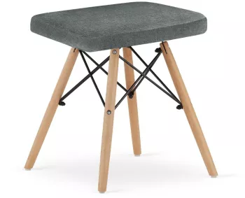 Scaun stil scandinav Artool Werk fara spatar stofa lemn gri 42.5x40.5x45.5 cm 