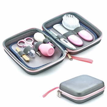 Set ingrijire unghii bebelusi cu 9 piese BabyJem Grooming Set Culoare Gri 