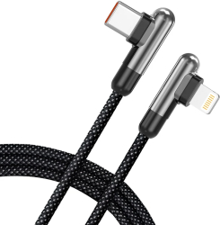 Cablu de Date cu Mufe Type-C Lightning 60W 1m - Lito LD13 - Black 