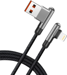Cablu de Date cu Mufe USB Lightning 60W 1m - Lito LD13 - Black 