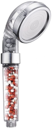 Cap de dus cu filtru activ ionic 3 moduri de jet transparent TK0101 