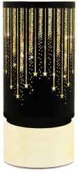 Decoratiune luminoasa de Craciun Led 3xAA Negru/Auriu Lumina calda