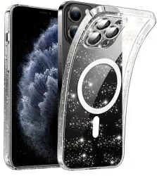 Husa pentru iPhone 11 Pro Max - Techsuit SparkleSkin MagSafe Series - Clear 