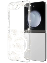 Husa pentru Samsung Galaxy Z Flip6 - Techsuit SparkleSkin MagSafe Series - Clear