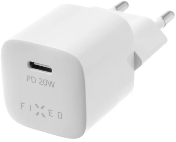 Incarcator EU Type-C 20W - Fixed Mini FIXC20M-C-WH - White 