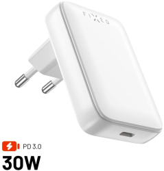 Incarcator EU Type-C 30W - Fixed Slim FIXCG30S-C-WH - White 