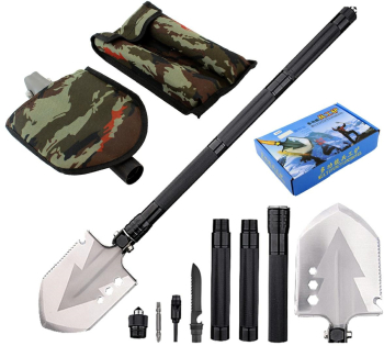 Kit supravietuire 16 buc Camping negru 