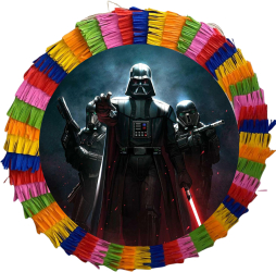 Pinata pentru petreceri 35 cm multicolora model Darth Vader 