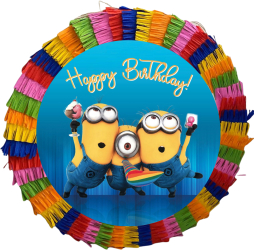 Pinata pentru petreceri 35 cm multicolora model Minions 