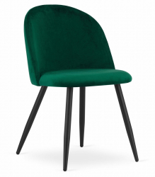 Scaun bucatarie/living Artool Bello catifea metal verde 46x42.5x76.5 cm 