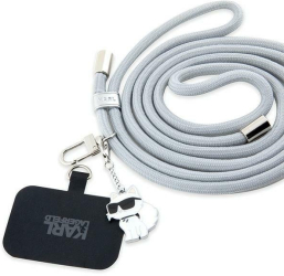 Snur Universal pentru Telefon - Karl Lagerfeld KLUCNMSCKIG - Choupette Grey 