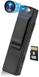 Body camera corporala iUni M8 8GB Reportofon Detectie Miscare Lentila rotativa 90° 