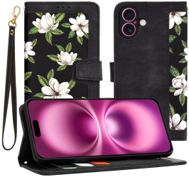 Husa pentru iPhone 16 Plus - Techsuit FlipCraft - Flowers of the Dawn 