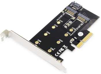 Placa de expansiune DIGITUS IO M.2 NGFF NVMe SSD PCIe 3.0 - RESIGILAT 