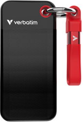 SSD extern Verbatim Pocket 1TB USB 3.2 Gen 2 Type-C Negru/Rosu 