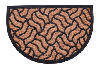Covoras intrare din cauciuc si fibre cocos semicerc 40 x 60 cm Grunberg IDM40608 diverse modele