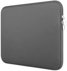 Husa laptop eleganta 15.6 inch din neopren 38x29x1.5cm gri 
