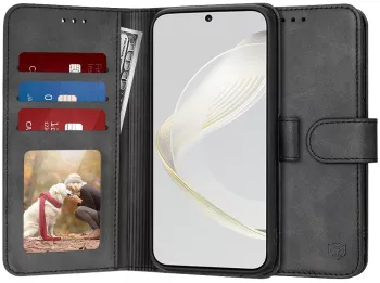 Husa pentru Huawei nova 11 / nova 12s - Techsuit Diary Book - Black 