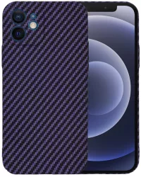Husa pentru iPhone 12 - Techsuit Carbonite FiberShell - Purple 