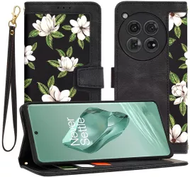 Husa pentru OnePlus 12 - Techsuit FlipCraft - Flowers of the Dawn 