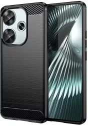 Husa pentru Xiaomi Poco F6 - Techsuit Carbon Silicone - Black 