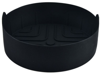 Matrita silicon for AirFryer Rosberg R51980RS Rotund 18.8 x 5.5cm Negru 