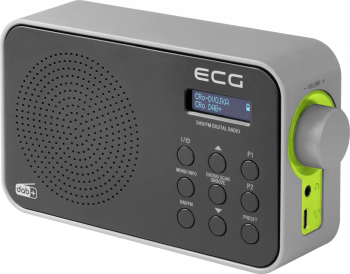 Radio portabil ECG RD 110 DAB cu tuner DAB+ si FM negru 1 2 W memorie 30 de posturi