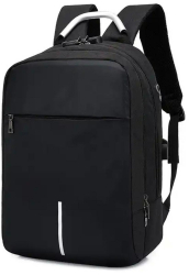 Rucsac pentru laptop cu sistem antifurt tip cifru impermeabil negru